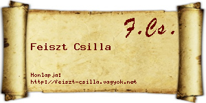 Feiszt Csilla névjegykártya